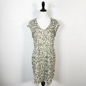 The North Face Womens EZ Tee Short Sleeve Active Dress in Green Print Size M‎